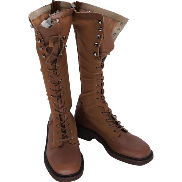 Stylish Free People Clair De Lune Lace-Up Boots for Women Size